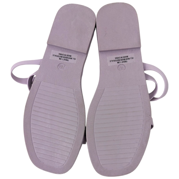 Rachel Zoe Flat Slip On Sandals NEW Womens Lavender Purple Cushioned Comfort - Picture 6 of 8